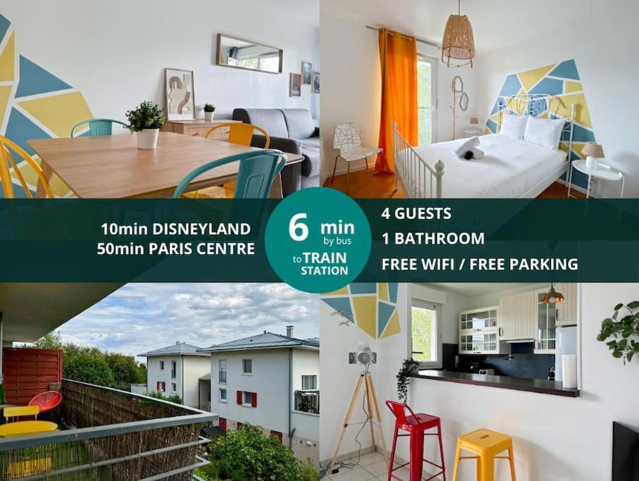 Le Bruxelles 21 - Appartement Pour 4 Personnes Disneyland Paris Montévrain Zewnętrze zdjęcie